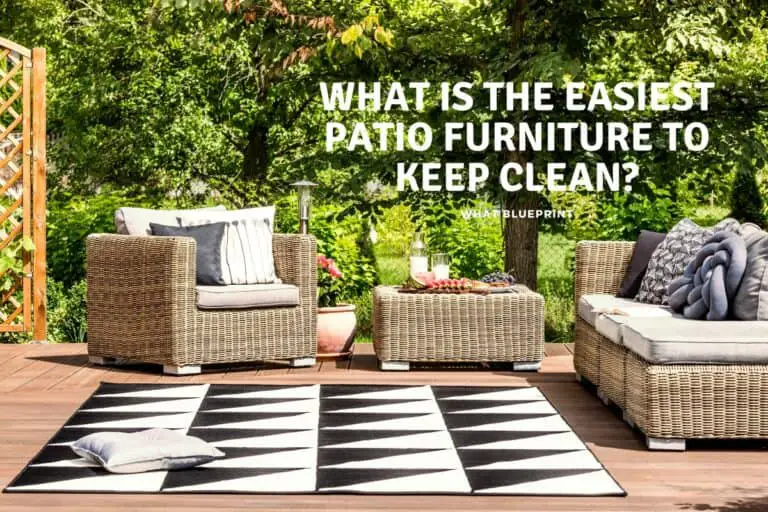 What Is The Easiest Patio Furniture To Keep Clean