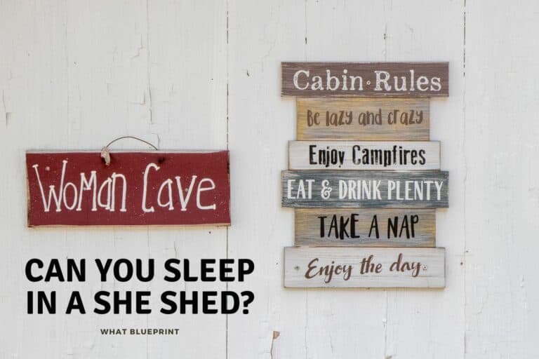Can You Sleep in a She Shed