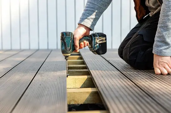 Where to start laying deck boards