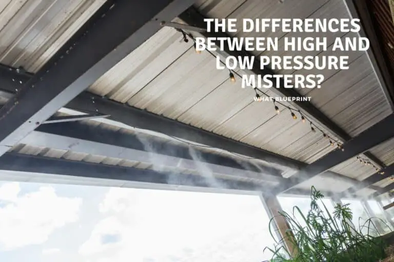 The Differences Between High and Low Pressure Misters?