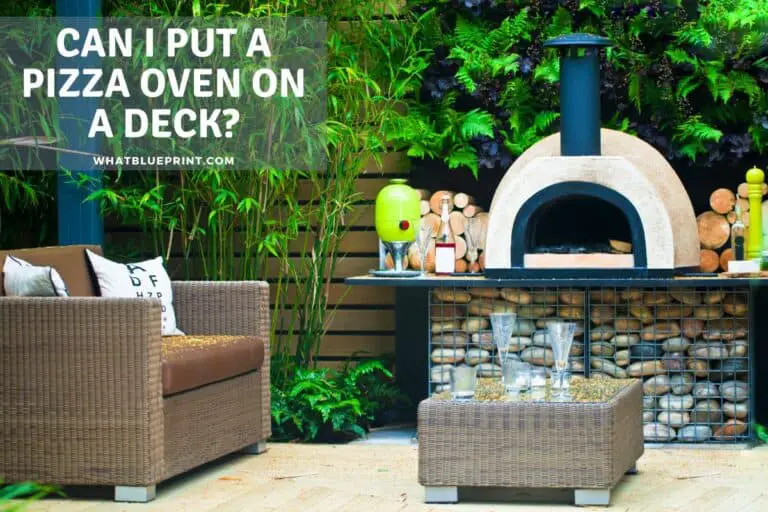 Can I Put a Pizza Oven On A Deck?