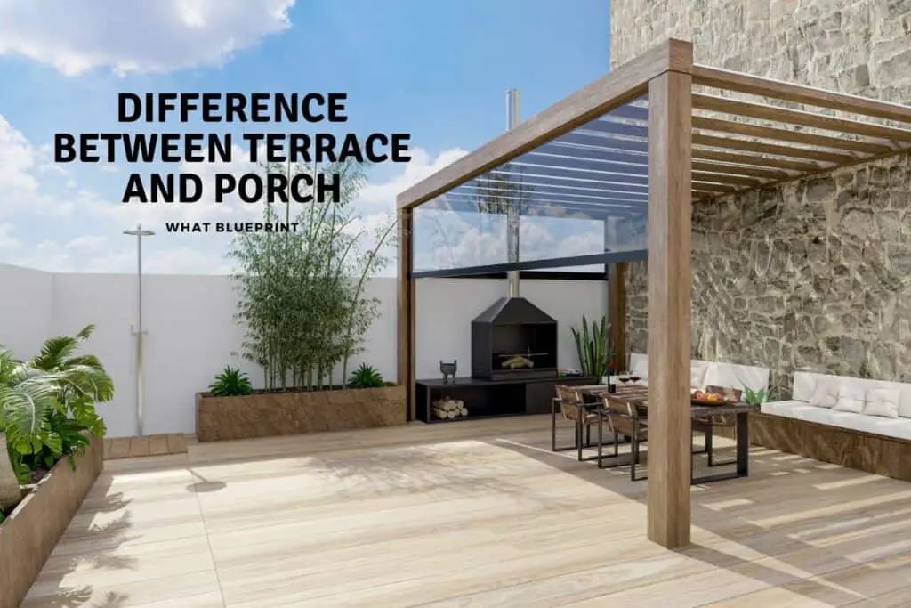Difference Between Terrace And Porch What Blueprint