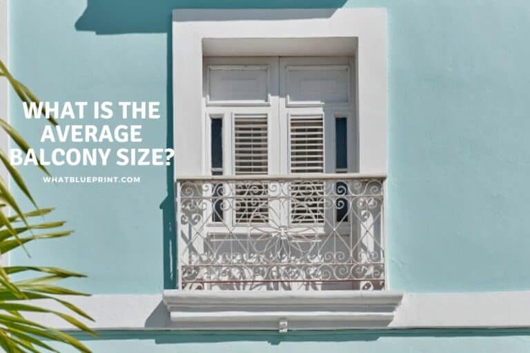 What is the Average Balcony Size?