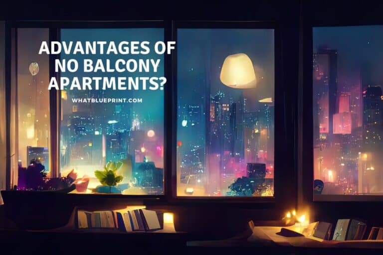 Advantages of No Balcony Apartments?