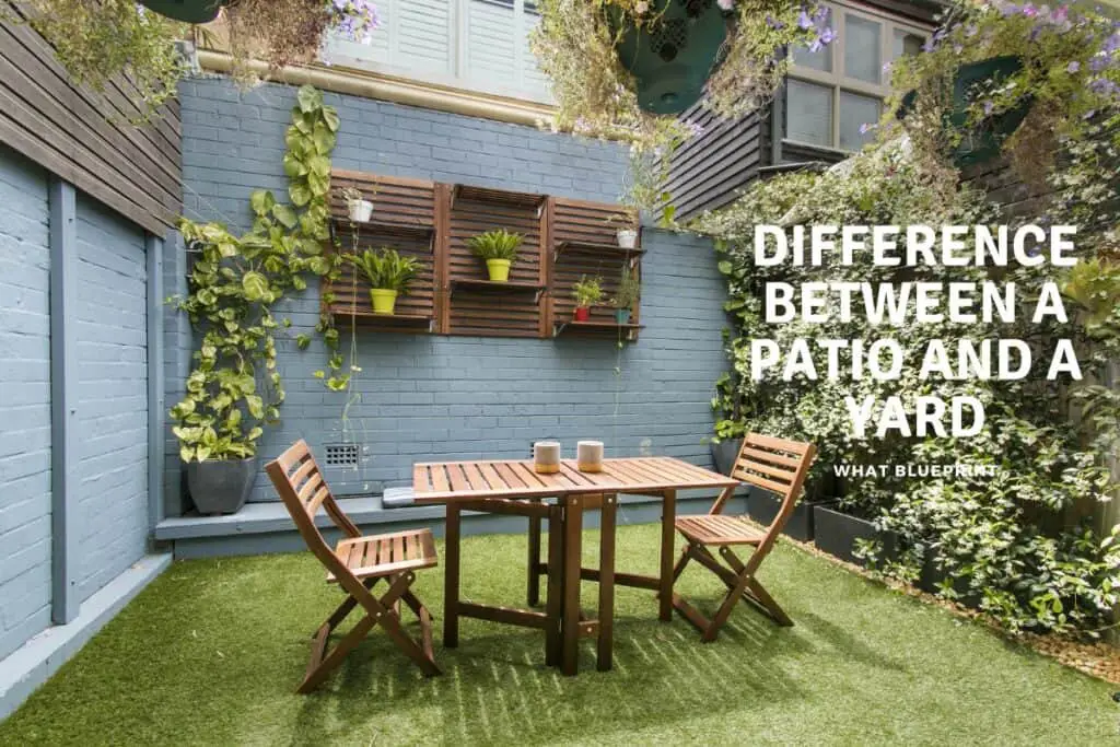 Difference Between A Patio And A Yard What Blueprint