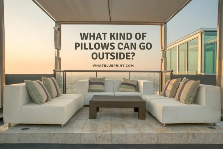 What Kind Of Pillows Can Go Outside?